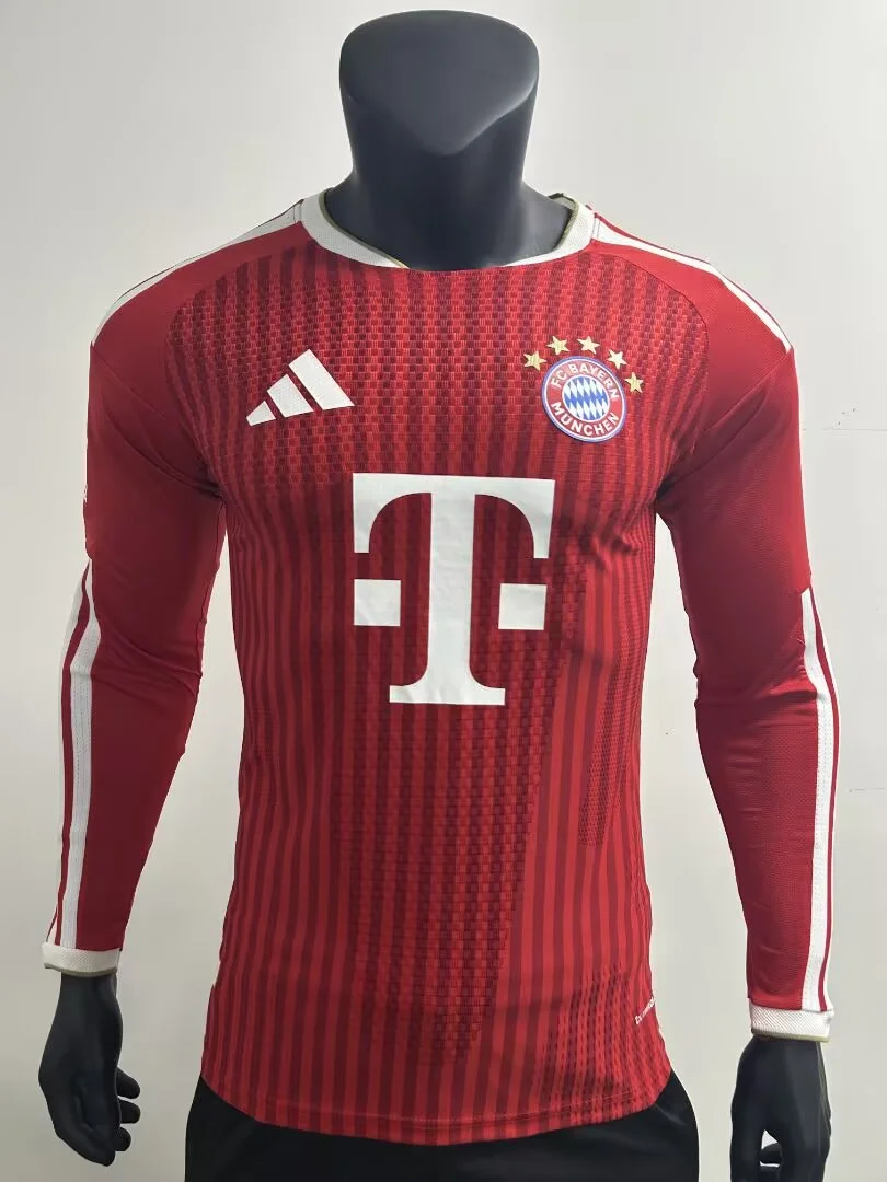 Camisa titular - Bayern de Munique 2026/27 (manga longa) - versão jogador - S a 3XL