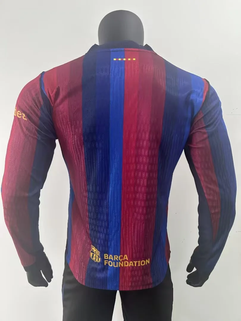Camisa titular - Barcelona 2026/27 (manga longa) - versão jogador - S a 3XL