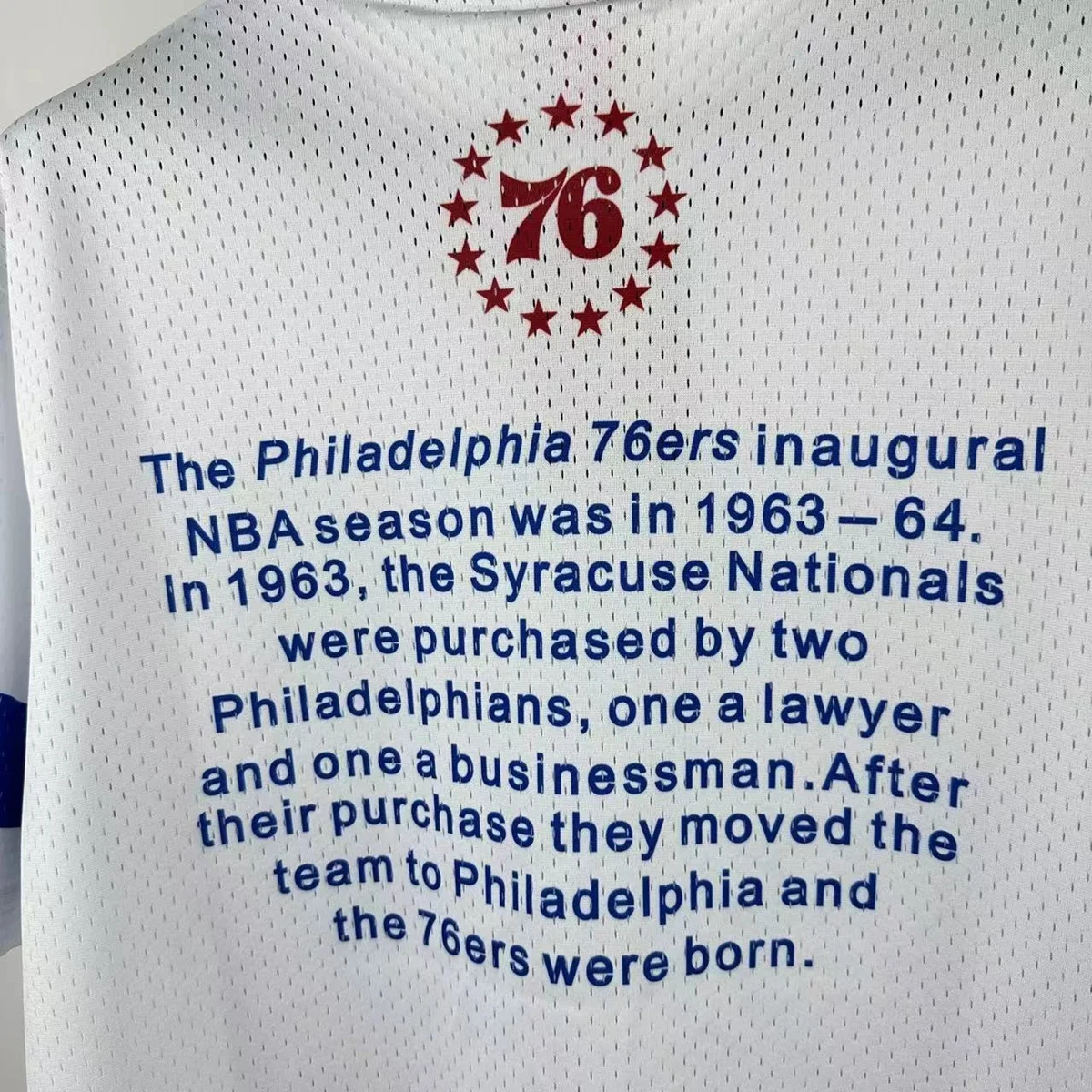 Camisa - Philadelphia 76ers (retrô)