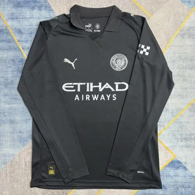 Camisa reserva - Manchester City 2025/26 (manga longa) - S a 4XL