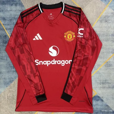 Camisa titular - Manchester United (manga longa) - S a 4XL