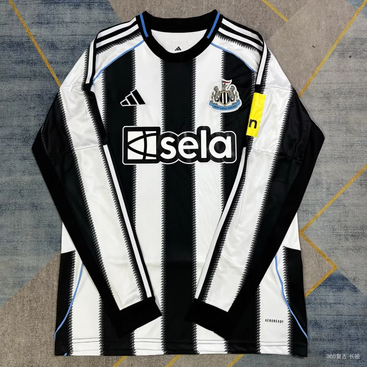 Camisa titular - Newcastle (manga longa) - S a 4XL