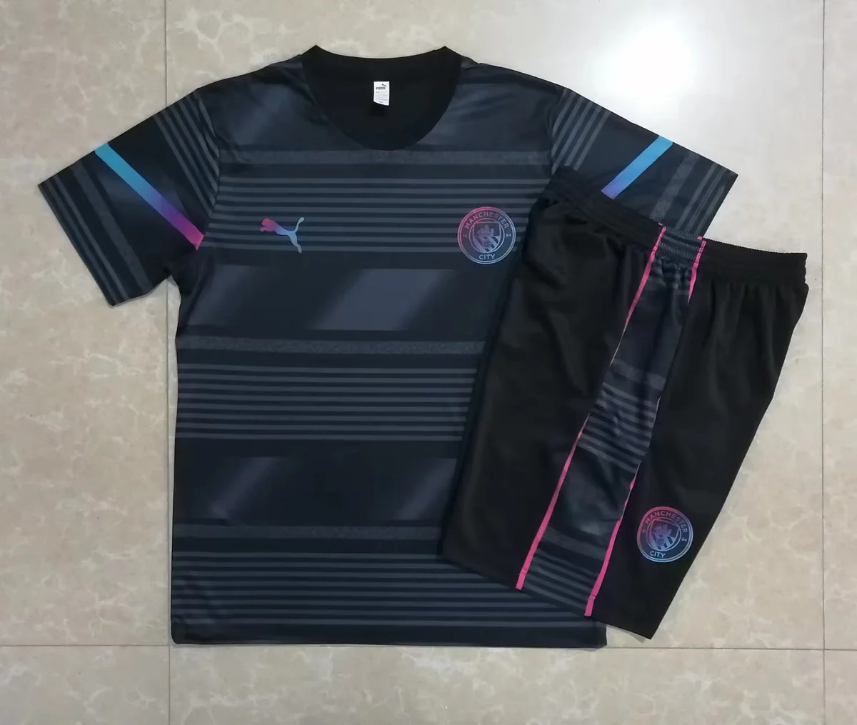 Camisa conjunto - Manchester City (manga curta)