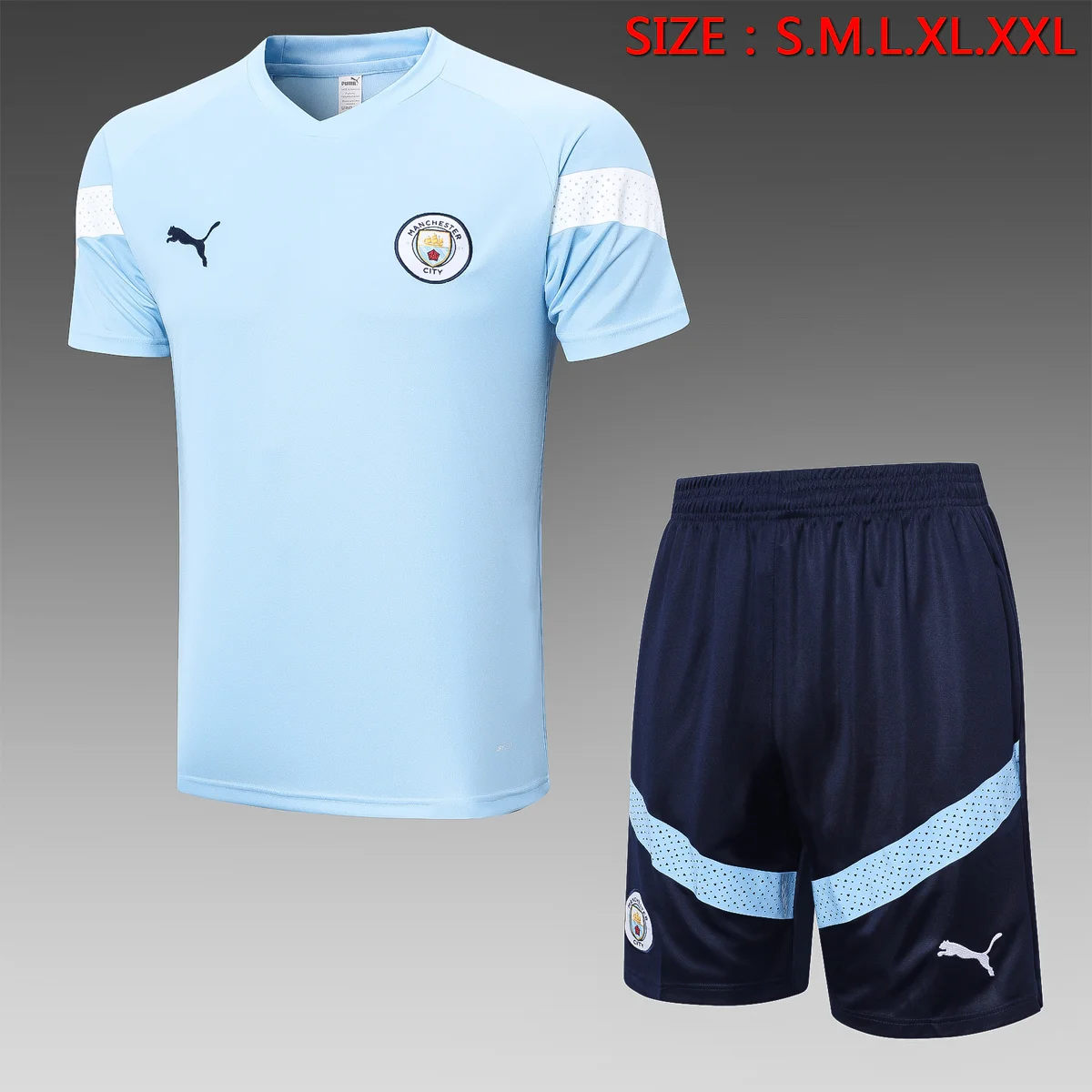 Camisa conjunto - Manchester City (manga curta)