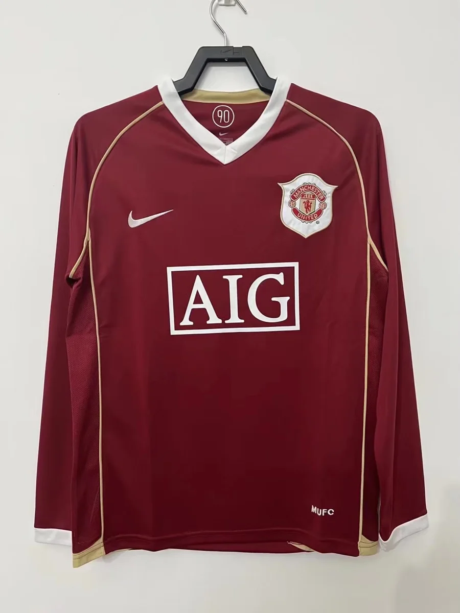 Camisa titular - Manchester United (manga longa) - 06 a 07
