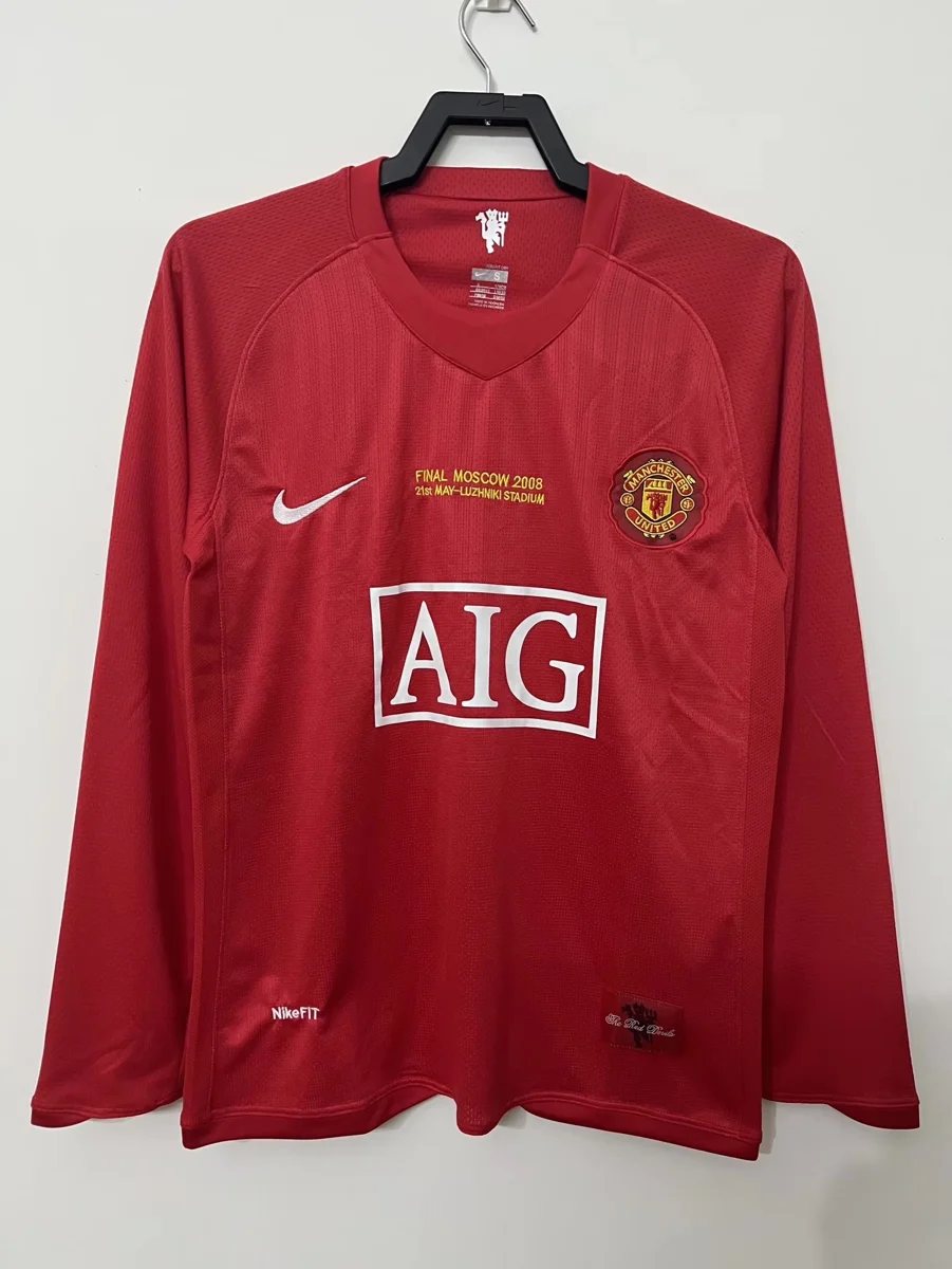 Camisa titular - Manchester United (manga longa) - 07 a 08