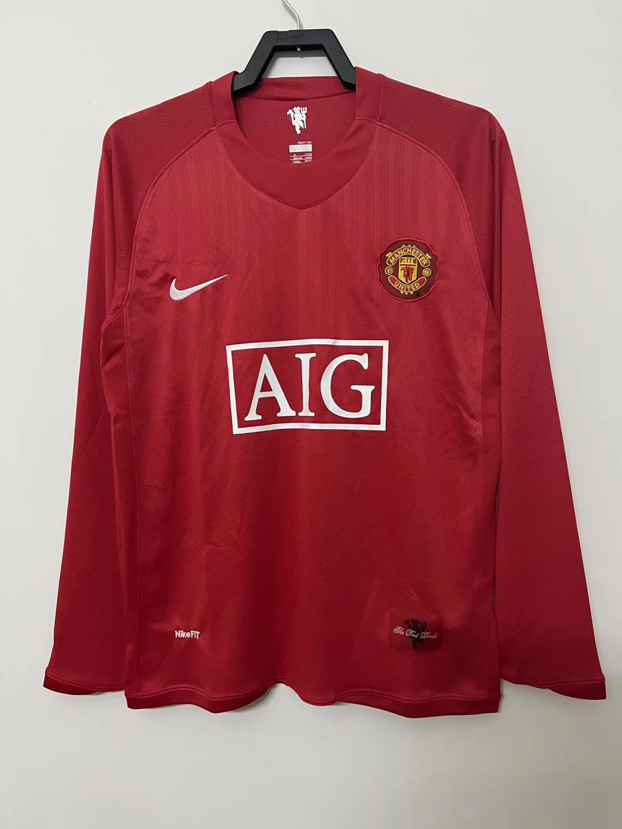 Camisa titular - Manchester United (manga longa) - 07 a 08