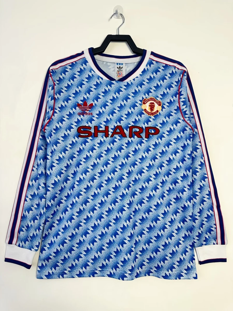 Camisa reserva - Manchester United 1990/92 (manga longa)