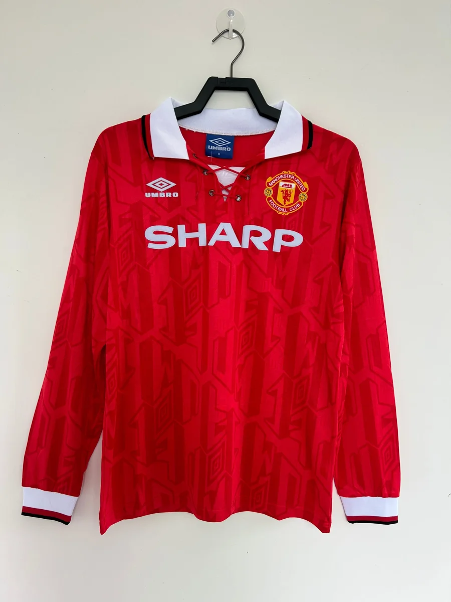 Camisa titular - Manchester United 1992/94 (manga longa)
