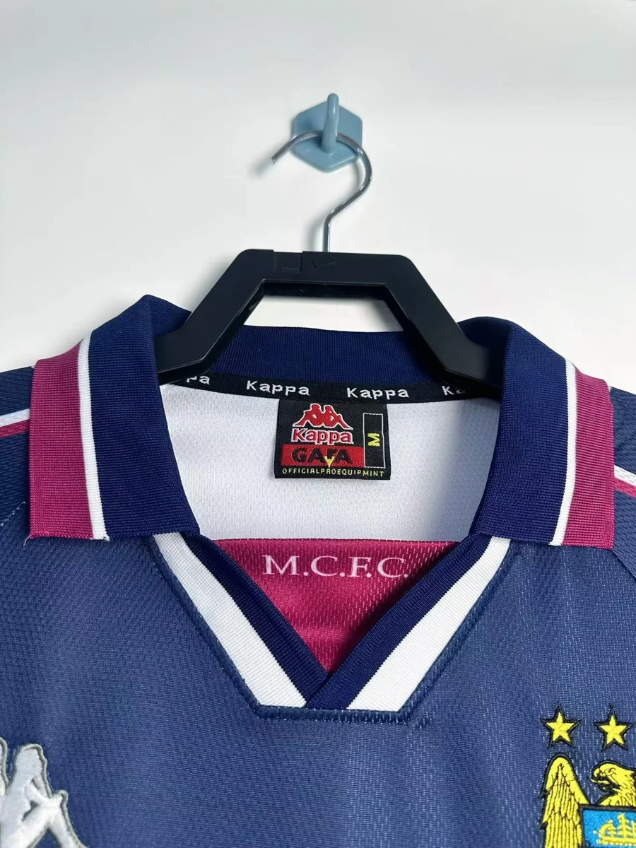Camisa reserva - Manchester City 1997/98 (manga longa)