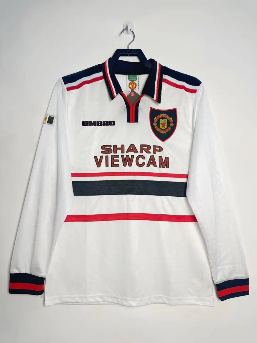 Camisa reserva - Manchester United 1998/99 (manga longa)