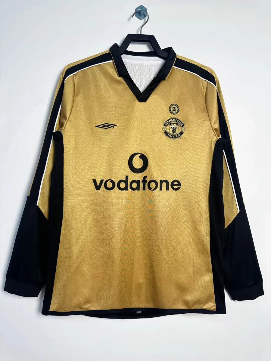 Camisa - Manchester United 2001/02 (comemorativa, manga longa)