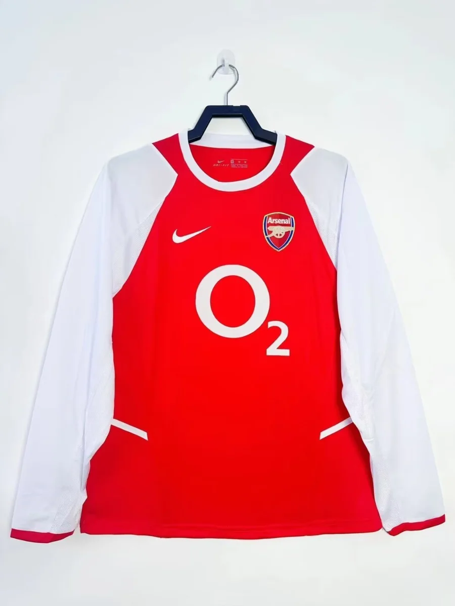 Camisa titular - Arsenal 2002/03 (manga longa)