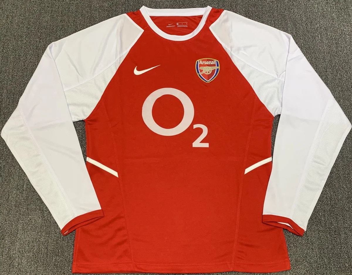 Camisa titular - Arsenal 2002/03 (manga longa)