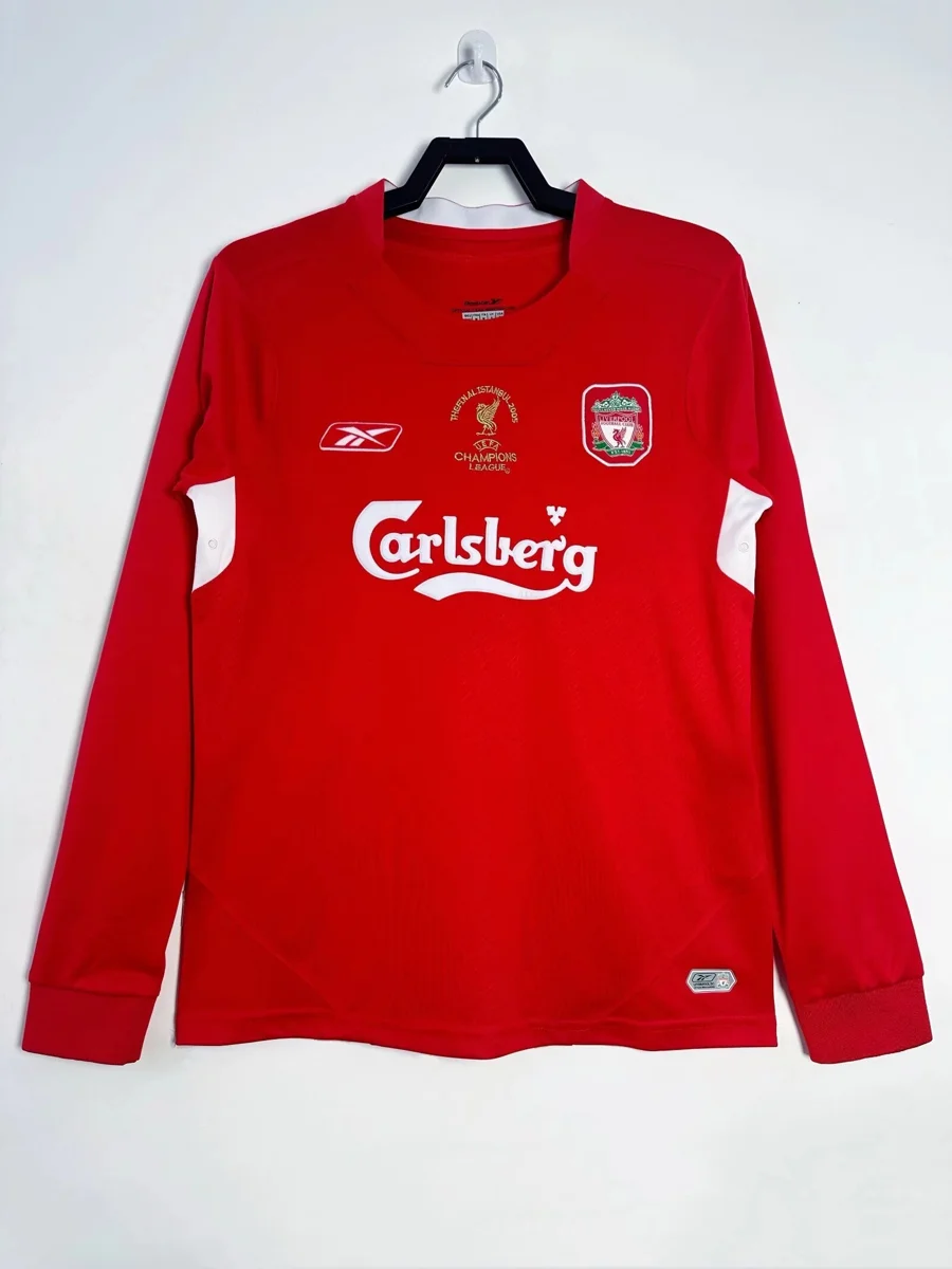 Camisa titular - Liverpool 2004/05 (manga longa)