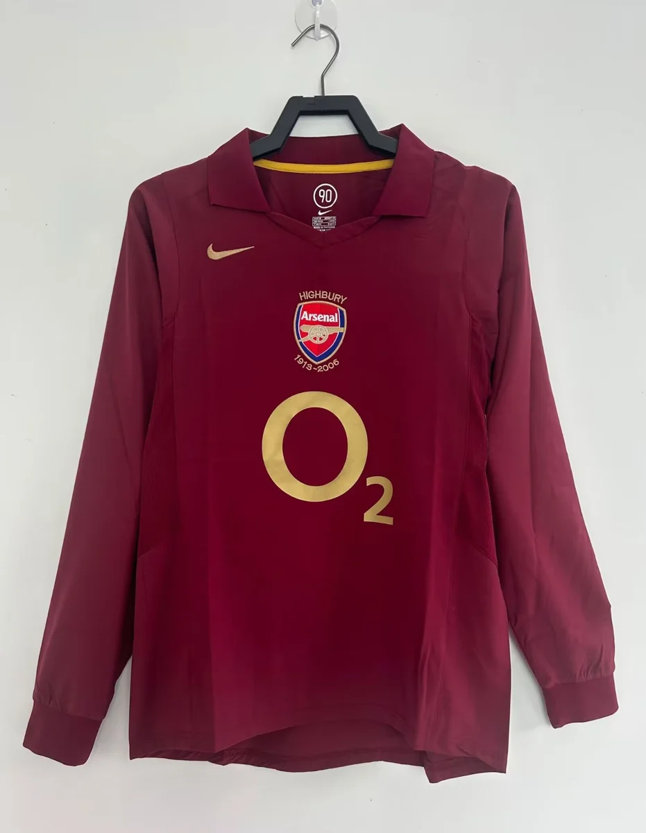 Camisa titular - Arsenal 2005/06 (manga longa)