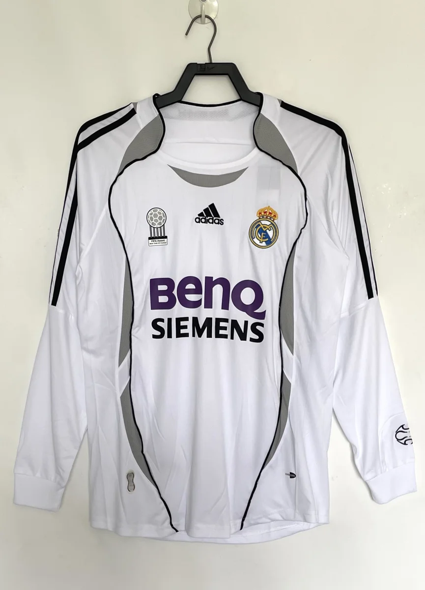 Camisa titular - Real Madrid 2006/07 (manga longa)