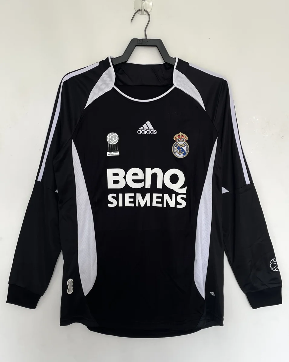 Camisa reserva - Real Madrid 2006/07 (manga longa)