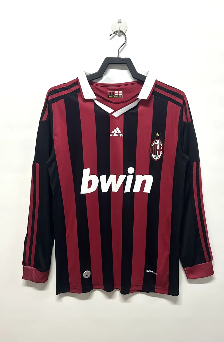 Camisa titular - AC Milan 2009/10 (manga longa)