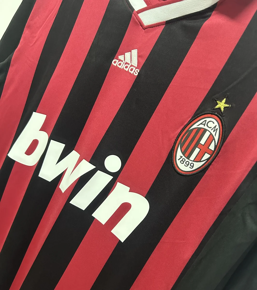 Camisa titular - AC Milan 2009/10 (manga longa)