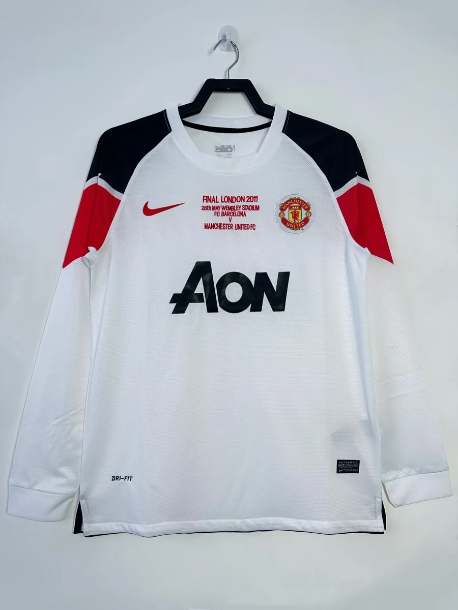 Camisa reserva - Manchester United 2010/11 (manga longa)