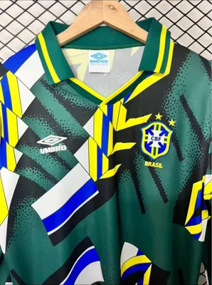 Camisa de goleiro - Brasil (manga longa, copa do mundo) - S a 2XL