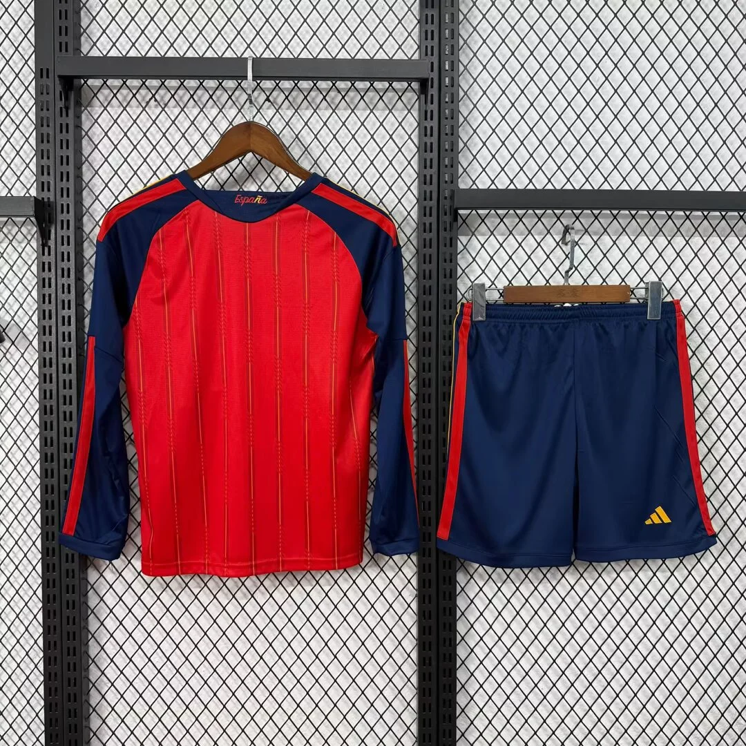 Camisa titular - Espanha 2026 (manga longa) - infantil
