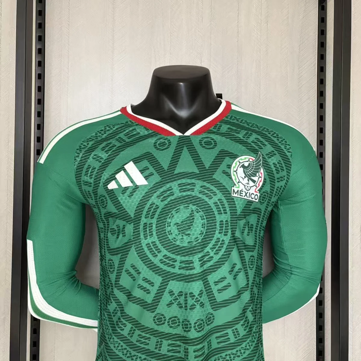 Camisa titular - México 2026 (manga longa) - versão jogador