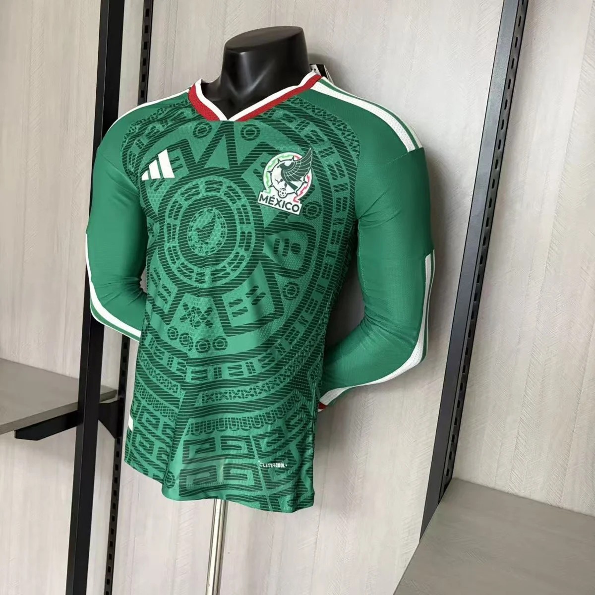 Camisa titular - México 2026 (manga longa) - versão jogador