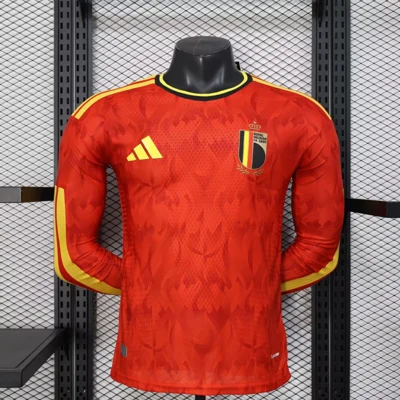 Camisa titular - Bélgica 2026 (manga longa) - versão jogador