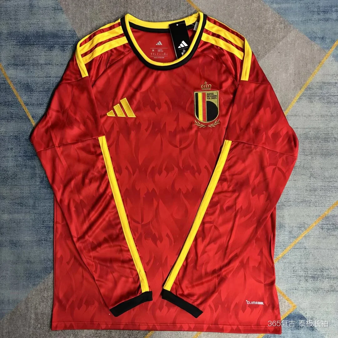 Camisa titular - Bélgica 2026 (manga longa, copa do mundo)