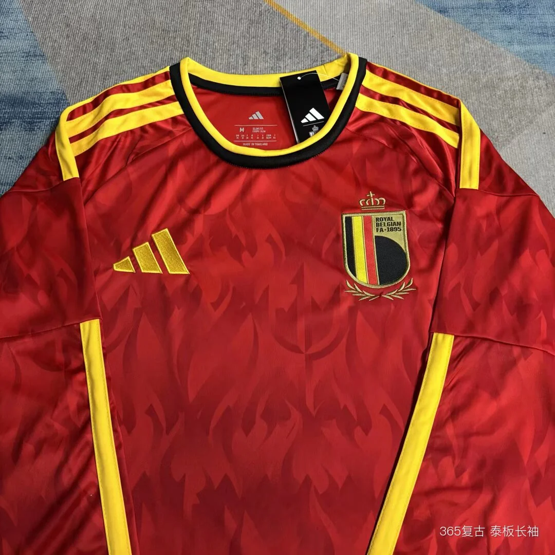 Camisa titular - Bélgica 2026 (manga longa, copa do mundo)