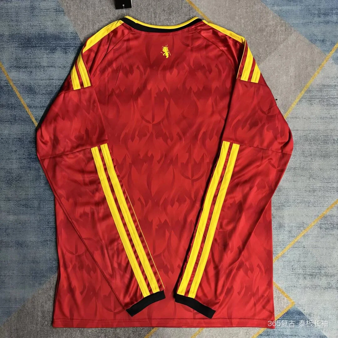 Camisa titular - Bélgica 2026 (manga longa, copa do mundo)