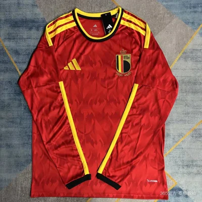 Camisa titular - Bélgica 2026 (manga longa, copa do mundo)