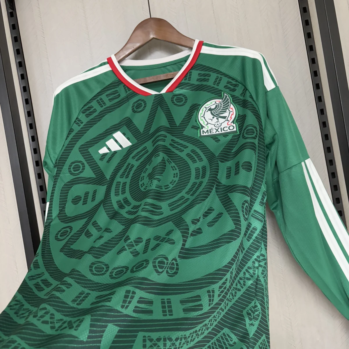 Camisa titular - México 2026 (manga longa, copa do mundo)