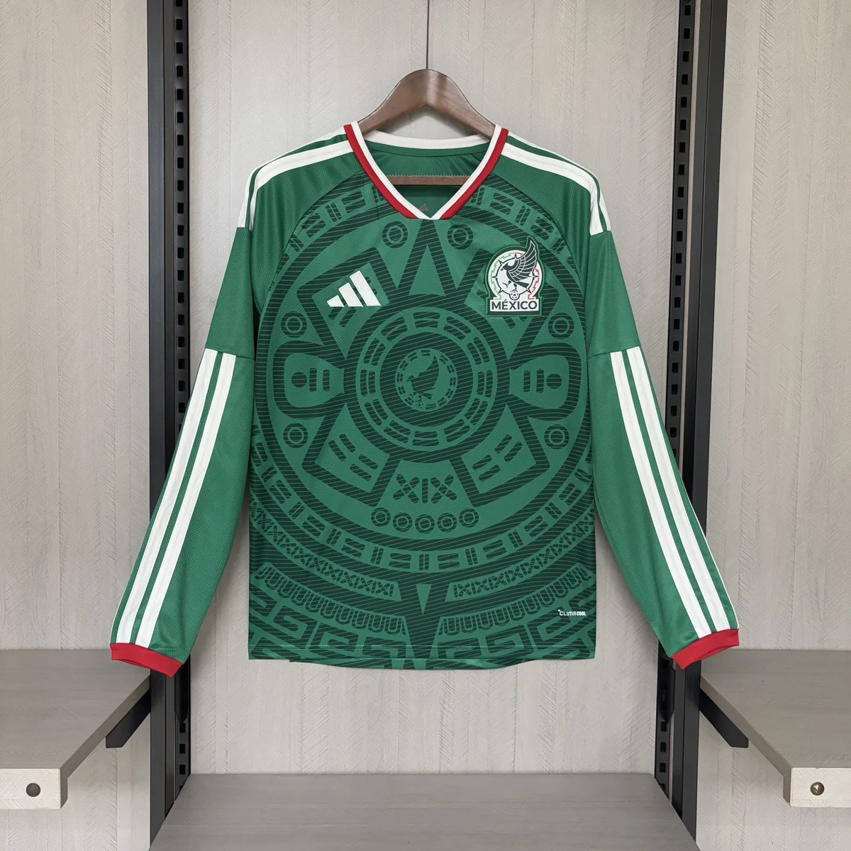 Camisa titular - México 2026 (manga longa, copa do mundo)