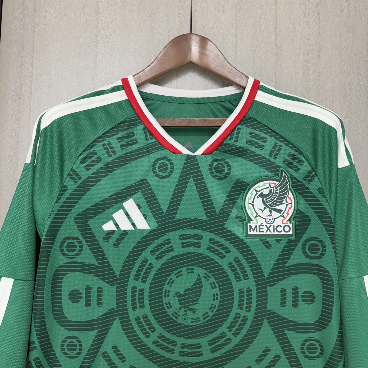 Camisa titular - México 2026 (manga longa, copa do mundo)