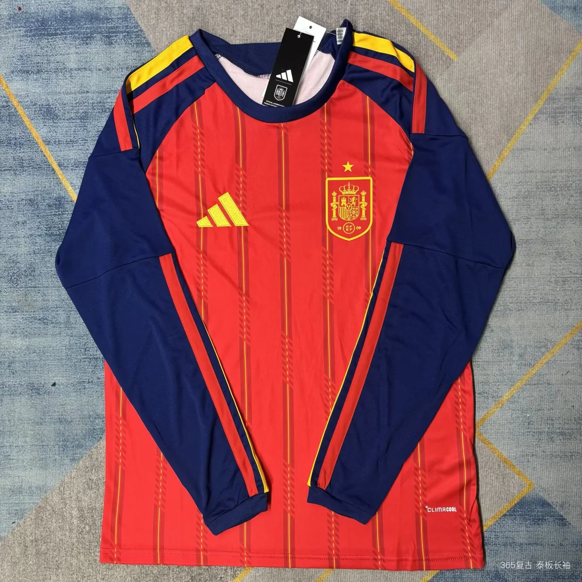 Camisa titular - Espanha 2026 (manga longa, copa do mundo)