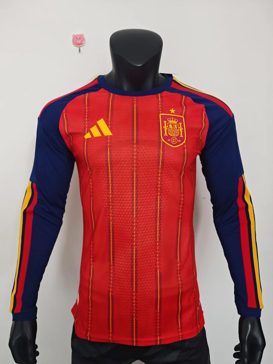 Camisa titular - Espanha 2026/27 (manga longa) - S a 3XL