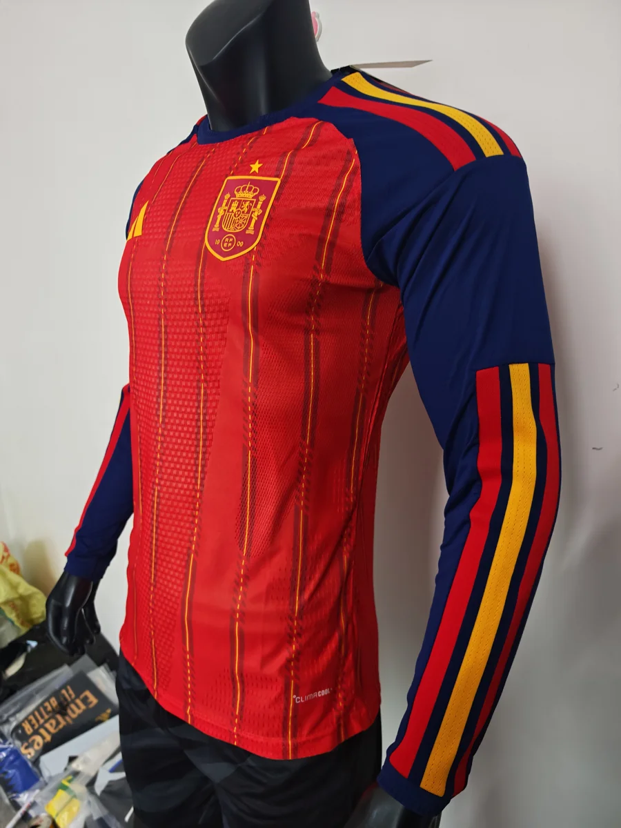Camisa titular - Espanha 2026/27 (manga longa) - S a 3XL
