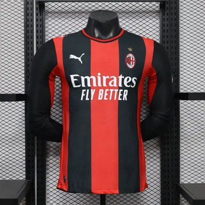 Camisa titular - AC Milan 2026/27 (manga longa) - S a 2XL